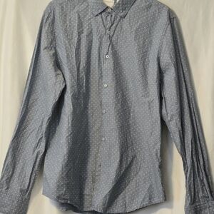 Denim & Flower Blue and White Casual Button Down Shirt